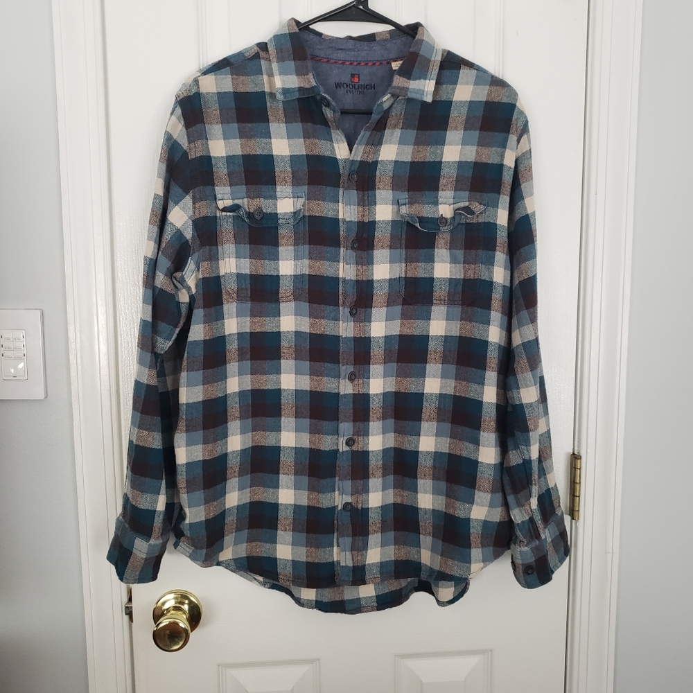 *Last Chance* Men's woolrich blue flannel